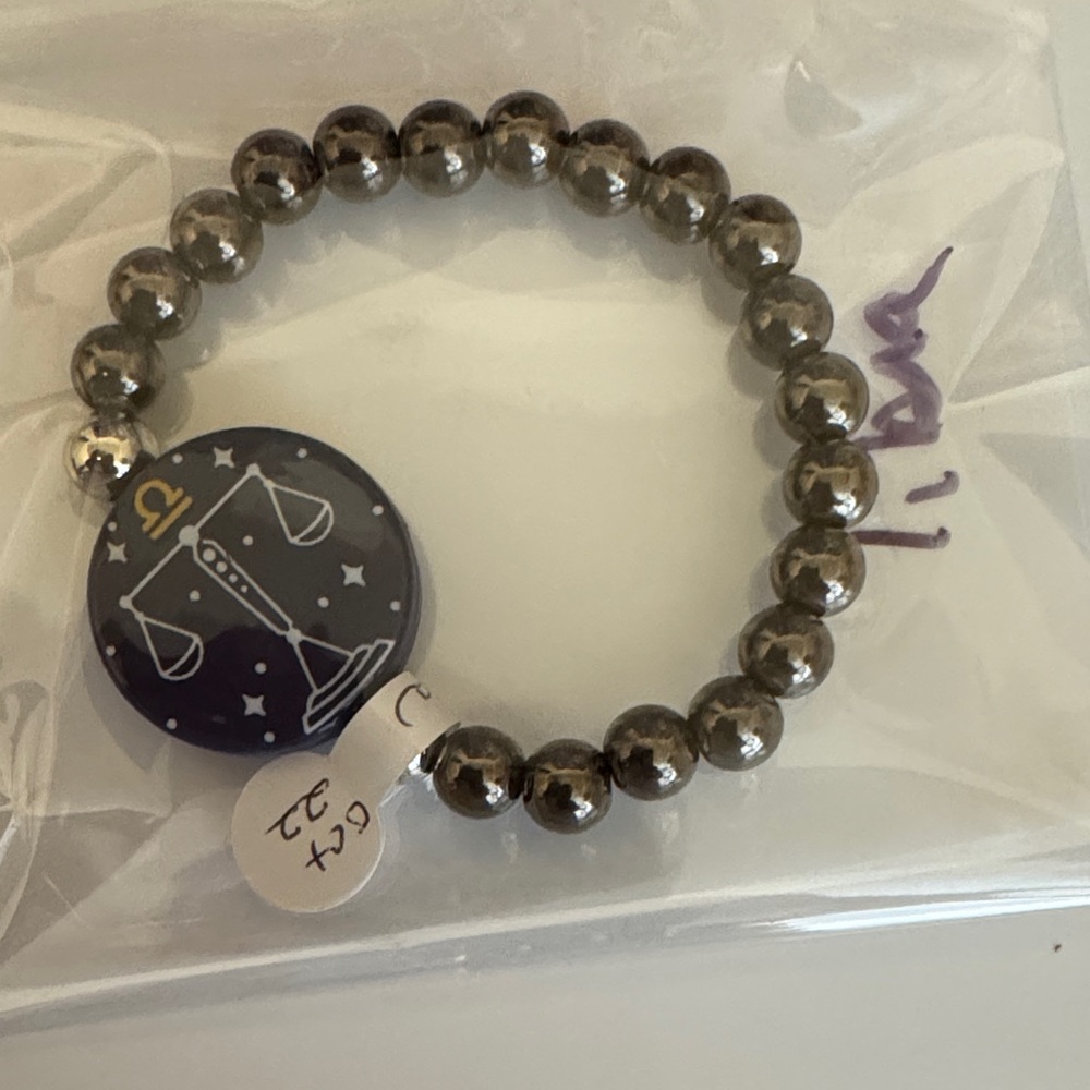 Libra Zodiac Bracelet in Silver